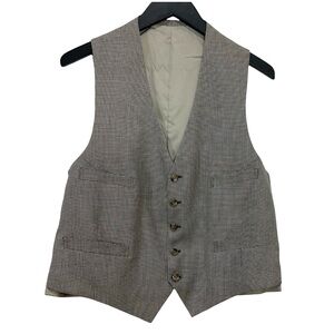 Mens Brown Wool Vest